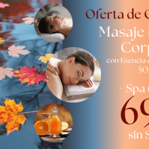 Masaje Vitalidad Otoñal con esencia de naranja y circuito Spa previo opcional